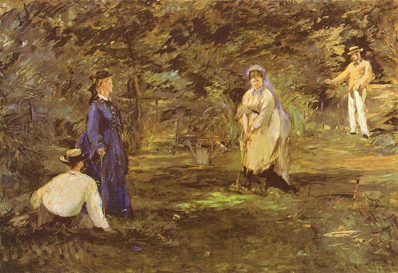 Edouard Manet Croquet-Partie Sweden oil painting art